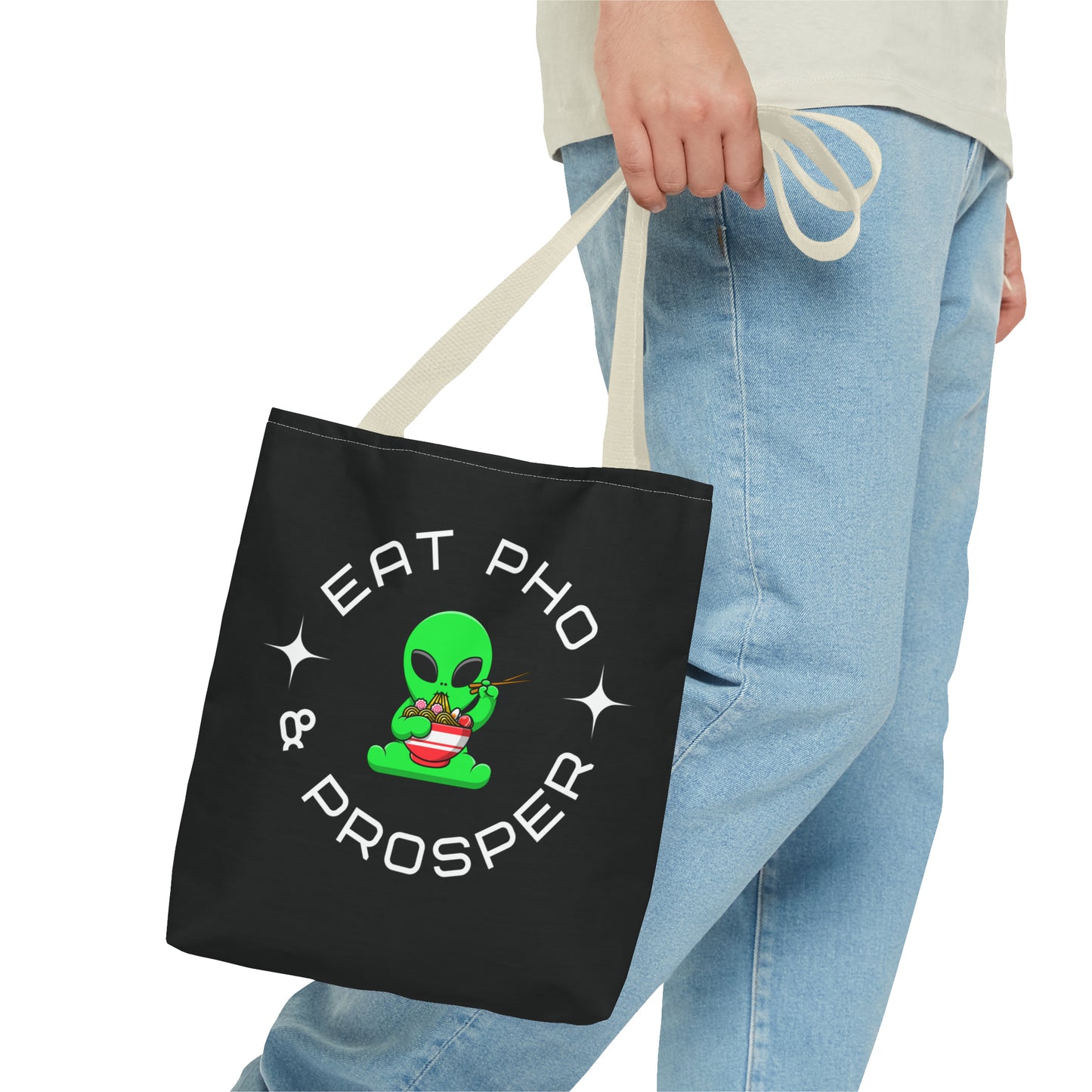 Eat Pho & Prosper Tote Bag - Black